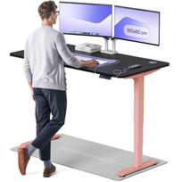 Kompiuterio stalas reguliuojamo aukščio Desktronic HomePro 831 54, 160 cm x 80 cm, 126 cm, juoda sp./rožinė sp.