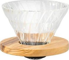 Kavos lašintuvas Hario V60-01, 0.2 l, skaidri sp./ruda sp.