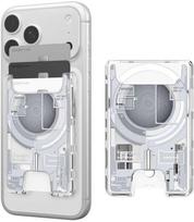 Dėklas Spigen Ultra Hybrid Wallet MagSafe, zero one baltas