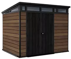 Keter Sodo namelis Deco Pent 9x7 riešuto spalvos