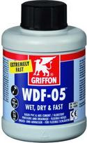 Greitai džiūstantis PVC ir ABS vamzdžių klijai Griffon WDF-05, 500 ml (su teptuku)