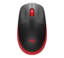 Logitech M190 Full-Size Belaidė pelė, RF belaidė, 1000 DPI, Raudona (SPEC)