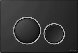 Cersanit Nuleidimo mygtukas LUNA RING Juodas MATINIS DETALĖ CHROMAS MATINIS