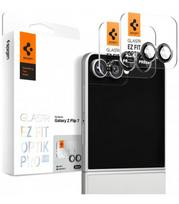 Juoda kameros apsauga Samsung Galaxy Flip 7 / 8 telefonui "Spigen Optik Pro HD GLAS.TR ”EZ FIT” 2-Pack"