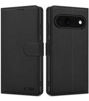 Matinis juodas atverčiamas dėklas Google Pixel 11 Pro XL telefonui "Tech-Protect Wallet"