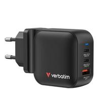 Verbatim Mini GaN Charger 70W 3 Port  US/EU/UK