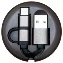 Richmond AND Finch CWTYPE-207 2-in-1 data transfer and charging cable | USB-C to Micro USB | green