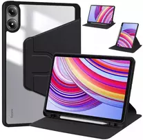 4kom.pl besisukantis krištolinis pieštuko formos planšetinio kompiuterio dėklas, skirtas „Xiaomi Redmi Pad Pro 12.1 2024“ / „Poco Pad“