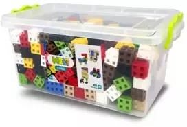 Meli Cube EDU 300 edukacinis konstruktorių rinkinys vaikams nuo 3 metų, skatina kūrybiškumą ir loginį mąstymą