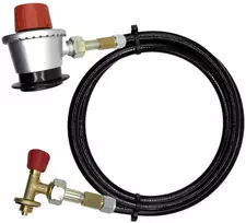 LPG pildymo adapterio komplektas su 35 mm Jumbo Clip-On adapteriu ir 2 m žarna, skirtas Campingaz 901 / 904 / 907 balionams