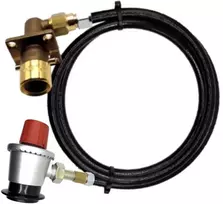 LPG 1 m žarna su 35 mm Clip adapteriu G.56 / G.2 W21.8 UK bajonetiniu pildymo adapteriu