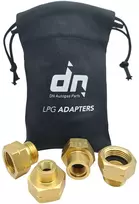 LPG dujų adapterių rinkinys 4 dalių G.12 (KLF) Europai žalvarinis su DN Autogas Parts transportavimo krepšeliu