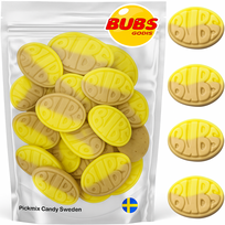 Bubs Goody Sweet Ovals Banana Toffee 100g 300grami