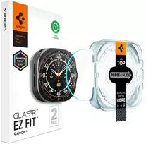 GRŪDINTAS STIKLAS Spigen GLAS.TR EZ-FIT AC 2-PACK Samsung Galaxy WATCH ULTRA 2 2026 (47 MM) SKAIDRUS