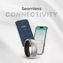 Išmanusis laikrodis Shenzhen Smart Ring - HiFuture Ring2, širdies ritmo stebėjimas, miego analizė, Rose Gold
