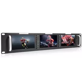 Monitorius - Feelworld T51 Plus H 2RU Rackmount 3x5.5" Full HD HDMI CVBS