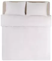 Fejos Namai KING Baltas Vaikiškas satino patalynės komplektas Pagalvės matmenys - 40x60 cm, Antklodės matmenys - 100x135 cm