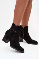 Juodi aulinukai su kulnu ir kutais Step in style