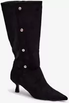 Ilgaauliai batai virš kelių su kulnu Step in style