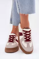 Smėlio ir bordo spalvos sportbačiai Step in style