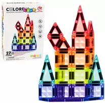 Lean Toys Magnetinės plokštelės 27 vnt.