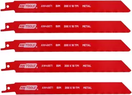 AW-Tools AWTOOLS BiM PJŪKLELIS SLUOKSNINIAM PJŪKLUI 200mm 18 TPI /5vnt /METALUI