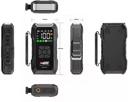 AW-Tools AWTOOLS PALEIDIMO ĮRENGINYS SU KOMPRESORIUMI IR IŠORINE BATERIJA 12000mAh