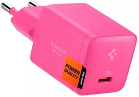 Spigen EE301EU-GAN ESSENTIAL 1 PRIEVADO TINKLO ĮKROVIKLIS 30W ROŽINIS