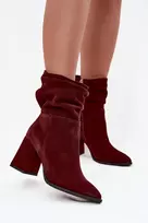 Bordo spalvos aulinukai su kulnu Step in style