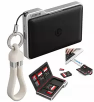 Ulanzi SD MicroSD kortelių skaitytuvas USB-C 312Mb/s + Dėklas 8 kortelėms 2 v 1 / Dc01 / juodas (SB11990)