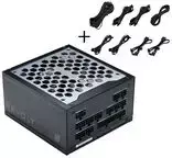 Phanteks Revolt 1000W Platinum Bundle, įkroviklis mit Cable Kit - juodas