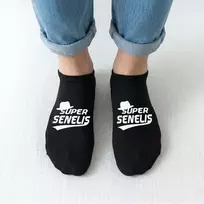 Trumpos vyriškos kojinės "Super senelis"