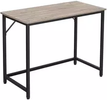 Koduva Rašomasis stalas su metaliniu rėmu, 100 x 50 x 75 cm, medžio drožlių plokštė ir plienas, pilkai rudas-juodas