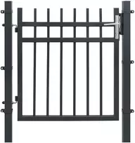 Koduva Metaliniai sodo varteliai, pilki, 106 x 6 x 145 cm, su spyna, rankena ir raktais