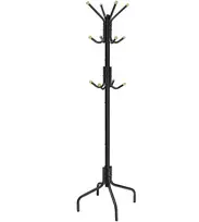 Koduva Pastatoma drabužių kabykla iš plieno, balta, 12 kabliukų, 55 x 55 x 180 cm