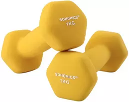 Koduva Svarmenų rinkinys, 2 vnt., po 1kg, geltonas, ketus su vinilo danga