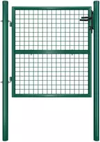 Koduva Sodo vartai iš cinkuoto plieno, žali, 106 x 6 x 150 cm, su spyna ir 3 raktais