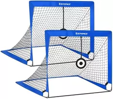 Koduva Vaikiškų futbolo vartų rinkinys, 2 vnt., sulankstomi, mėlyni, 90 x 120 x 90 cm