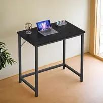 Koduva Kompiuterio stalas, 80 x 50 x 76 cm, medžio drožlių plokštė ir plienas, ąžuolo spalvos-baltas