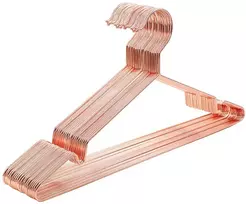 Koduva Drabužių pakabos, 20 vnt., rožinio aukso spalvos, chromuotas metalas, 42 x 0,3 x 21 cm