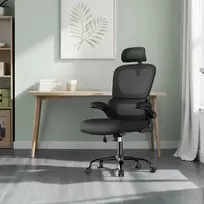 Koduva Biuro kėdė su tinkliniu atlošu, juoda, 64 x 71,5 x 116–135 cm, iki 120 kg