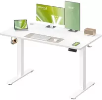 Koduva Elektrinis reguliuojamo aukščio rašomasis stalas, 120 x 60 cm, debesų baltos spalvos