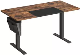 Koduva Elektrinis reguliuojamo aukščio rašomasis stalas, 140 x 60 x 72-120 cm, rudas-juodas