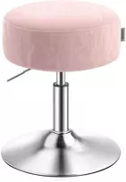 Koduva Reguliuojamo aukščio tualetinis pufas, 360° pasukamas, pastelinis rožinis, 38 cm