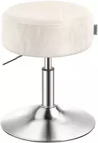 Koduva Tualetinio staliuko kėdutė, reguliuojamo aukščio, 360° pasukama, kreminės baltos, 38 cm