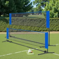 Koduva Badmintono tinklas, 4 m, reguliuojamo aukščio 90–155 cm, su krepšiu