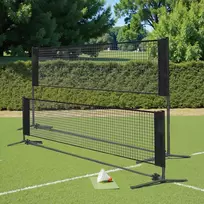 Koduva Badmintono tinklas 500 cm, reguliuojamo aukščio 90–155 cm, su krepšiu ir kuoliukais