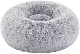 Koduva Šunų guolis, ombre pilkas, pliušinis, su PP užpildu, 40 x 15 cm