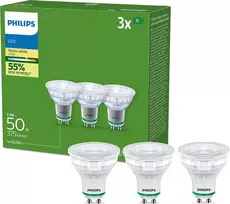 „Signify Philips Classic LED-A-Label“ lempa 50 W GU10, 3 vnt., P