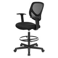 Koduva Biuro kėdė su pakoju ir porankiais, juoda, 64 x 64 x 102,2-120,2 cm, iki 120 kg